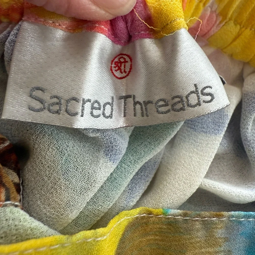 Sacred Threads Colorful Patchwork Maxi Skirt - Picture 5 of 8
